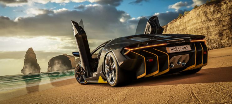 Forza Horizon 3 Lamborghini on Beach