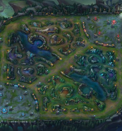 Mapa de League of Legends.