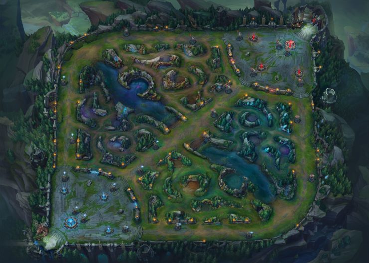 Mapa de League of Legends.